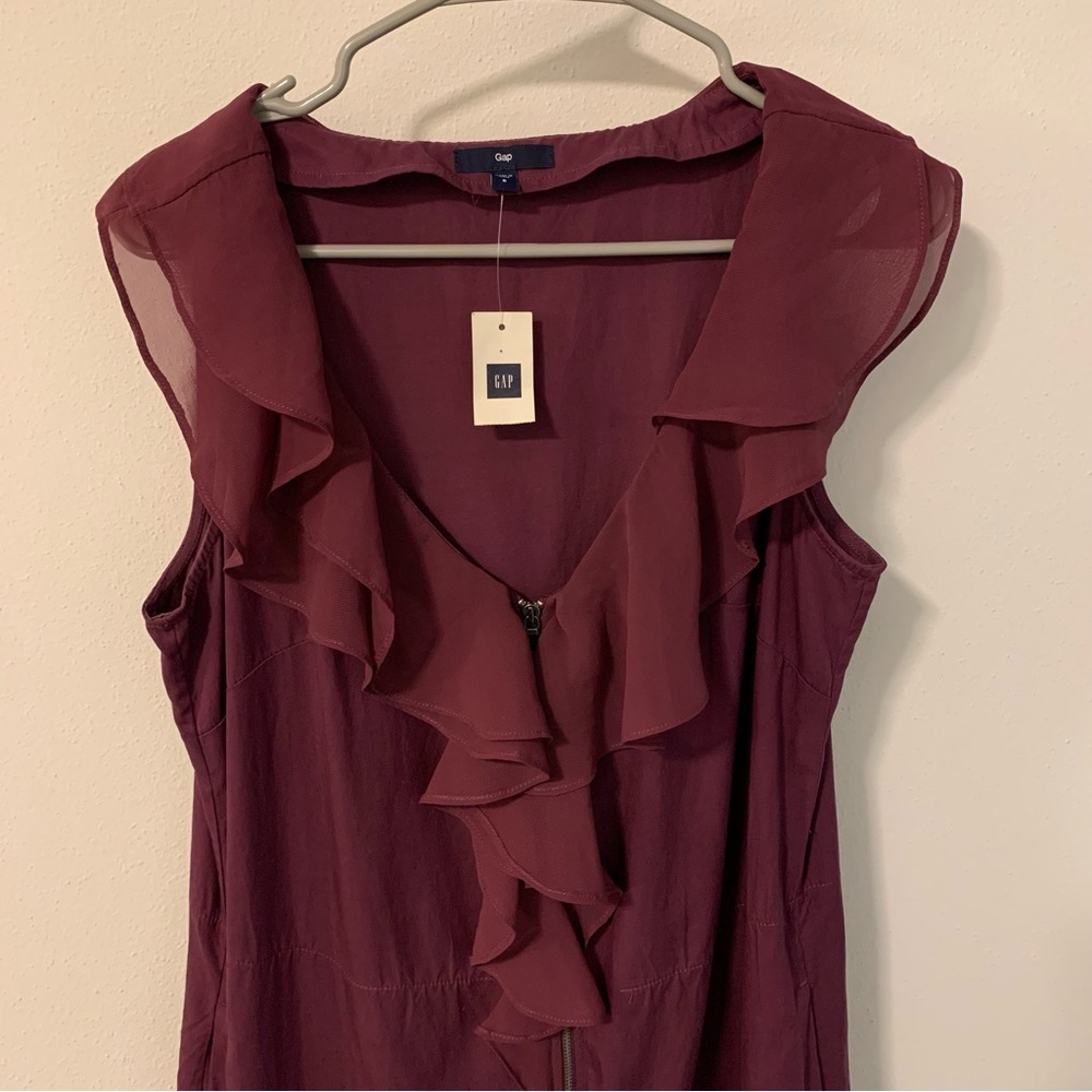 NWT Gap Dress with Ruffles & Pockets Size 6 - Picture 2 of 10